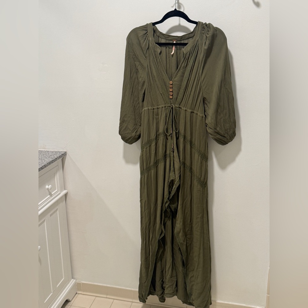 Free People Plenty Of Love Maxi Dress - Green